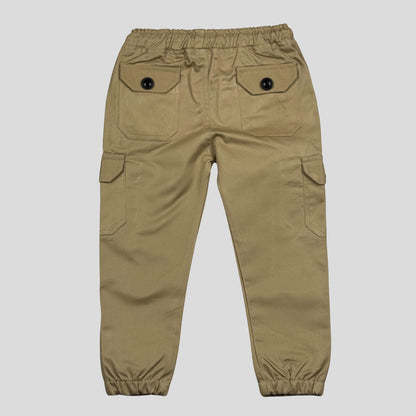 Cream Kids 6-Pocket Cargo Pant (Ages 2-16 Years) – 100% Cotton
