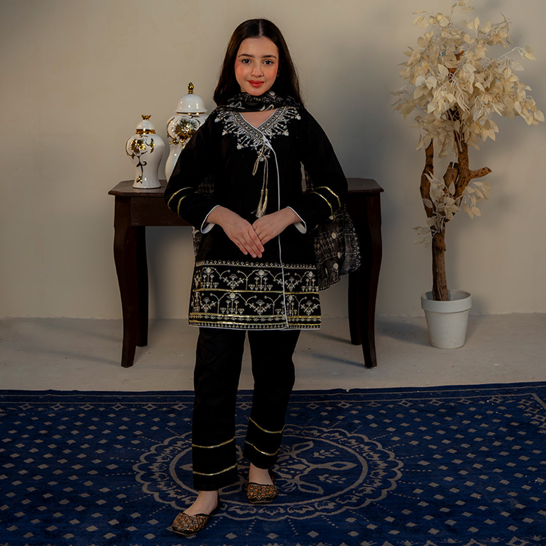 Embroidered  Cotton Suit –Afsoon