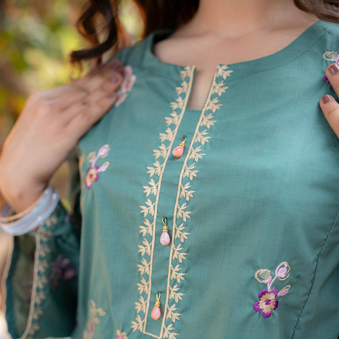 Embroidered Cotton Suit – Mehtab