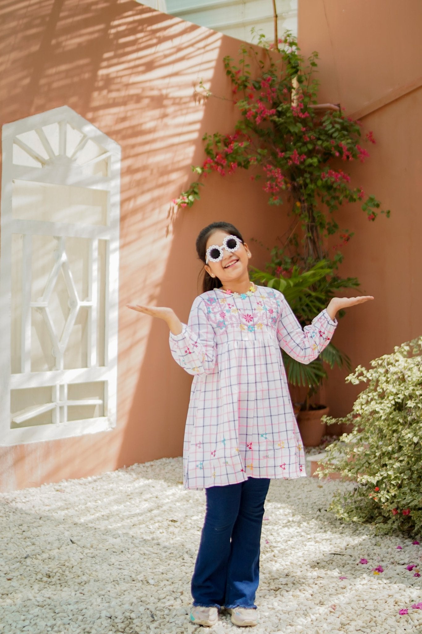 Embroidered Cotton Frock for girls — Rangooz