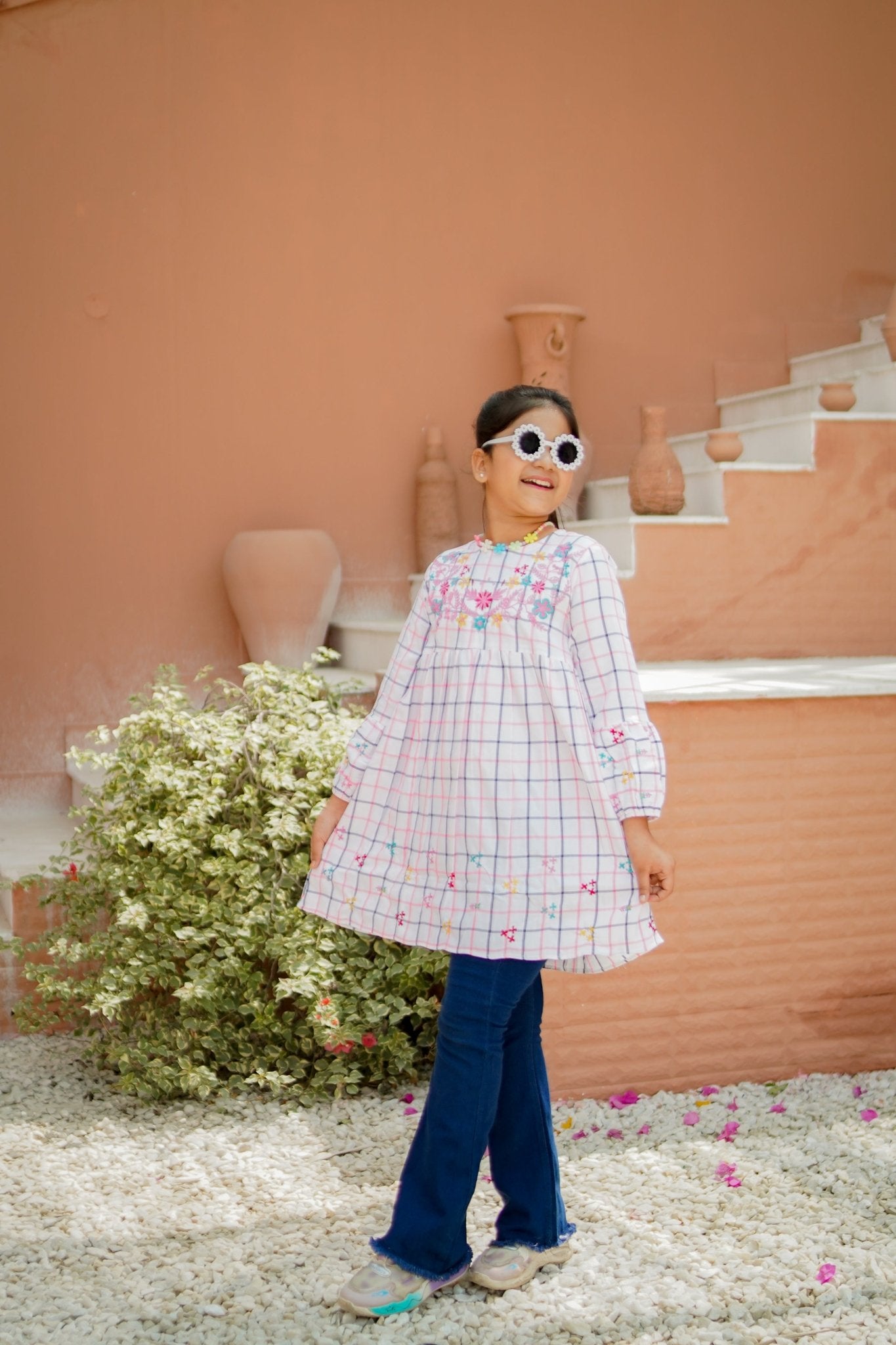 Embroidered Cotton Frock for girls — Rangooz