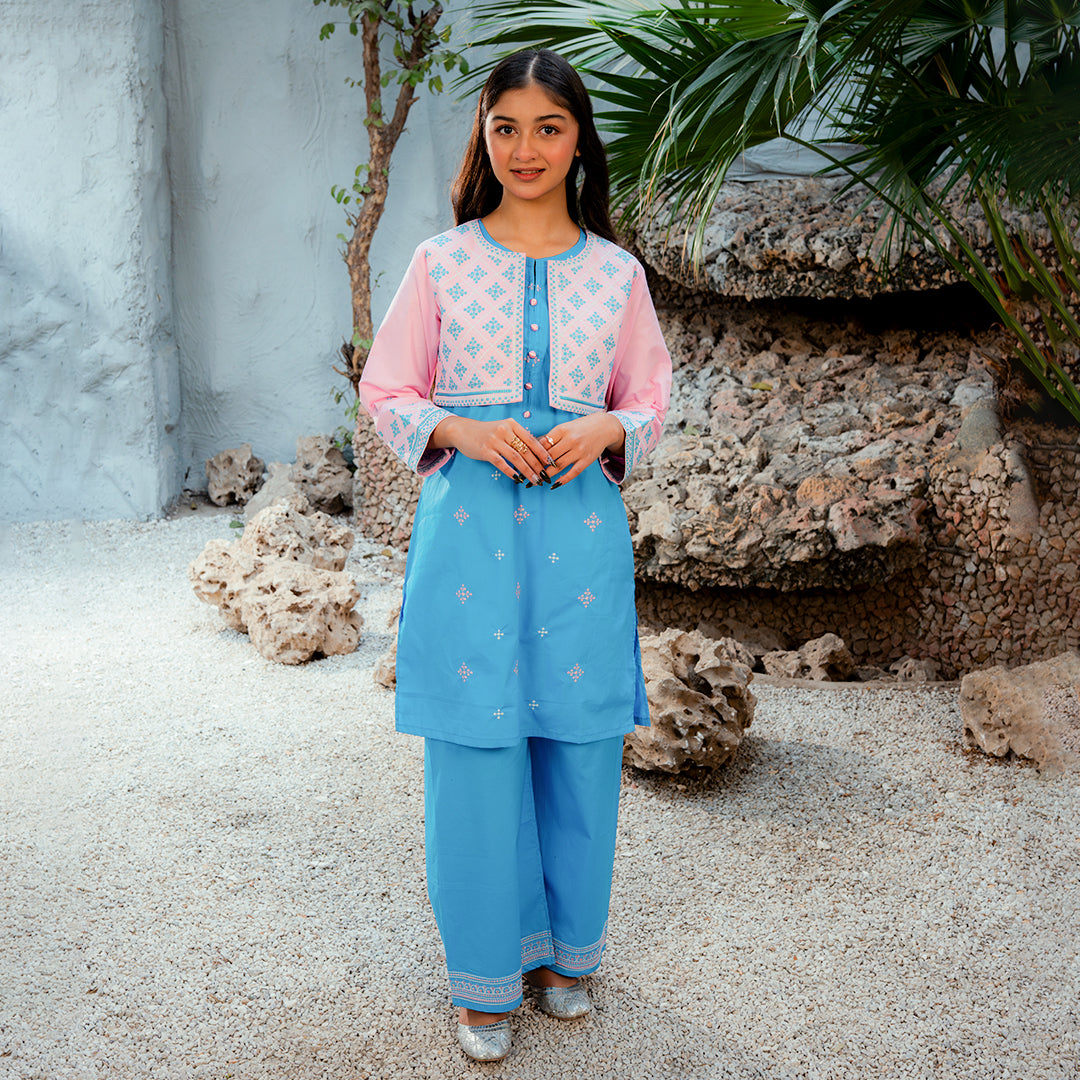 Embroidered  Cotton Suit –Sitara