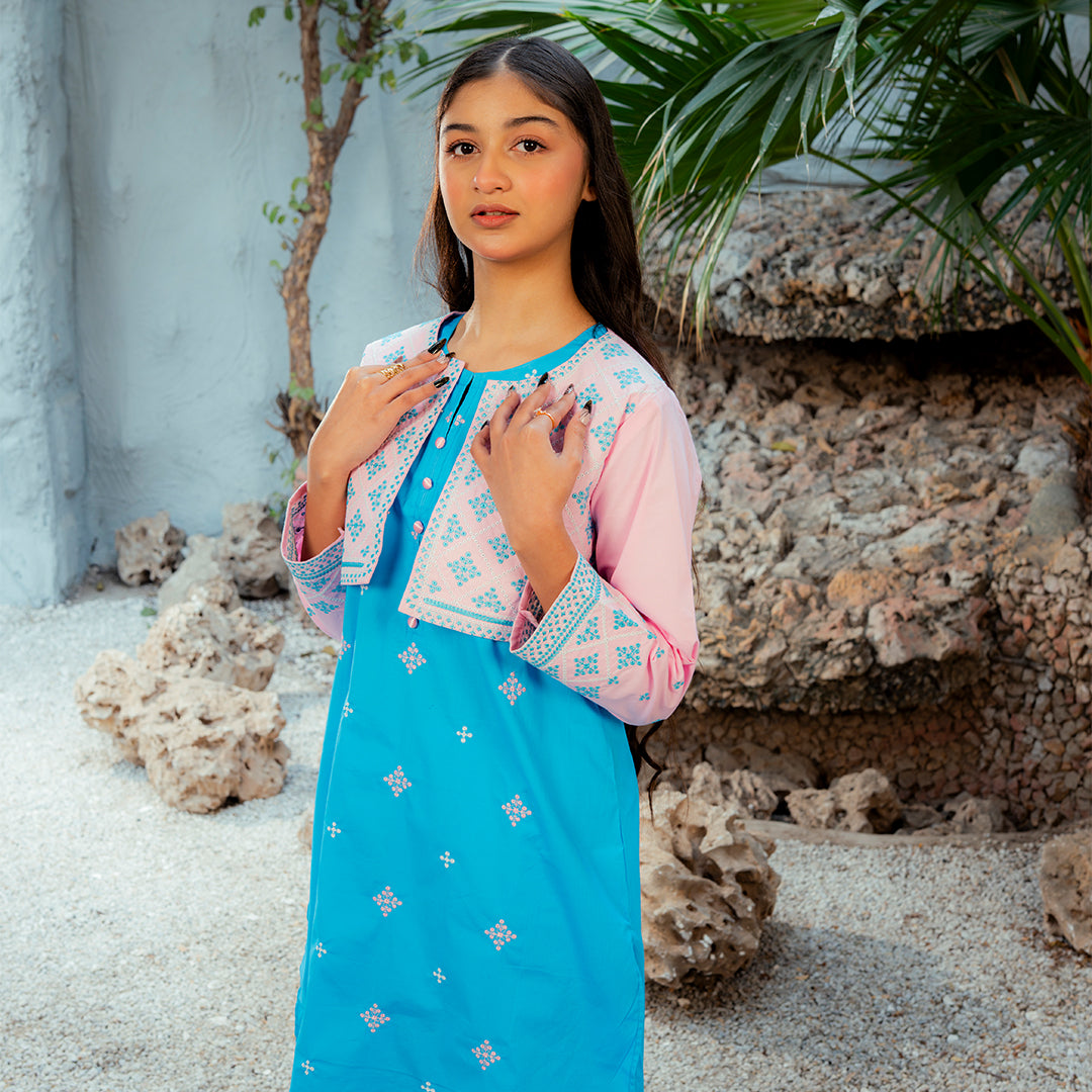 Embroidered  Cotton Suit –Sitara