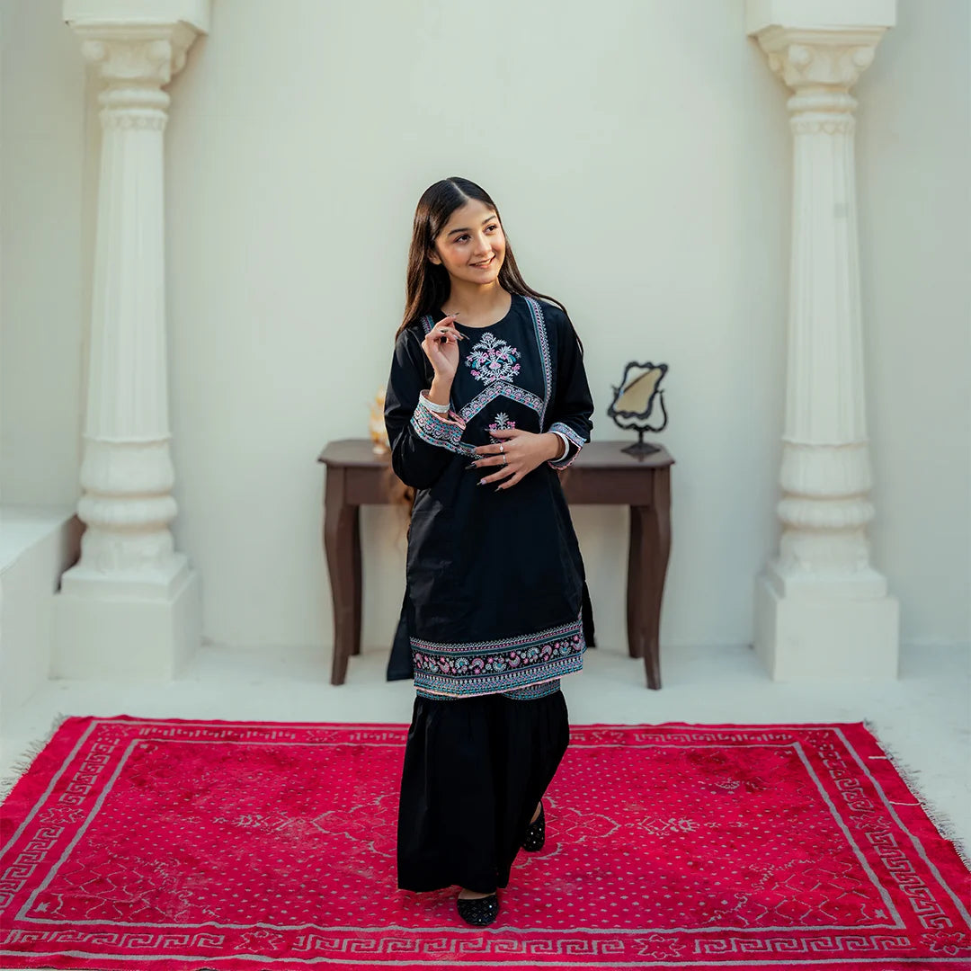 Embroidered  Cotton Suit –Neelam