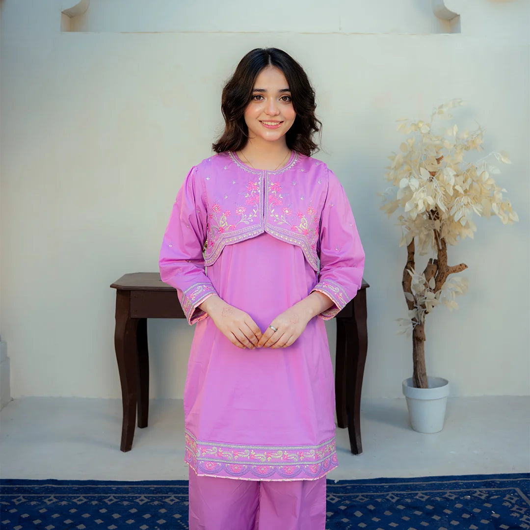 Embroidered Cotton Suit – Kashish