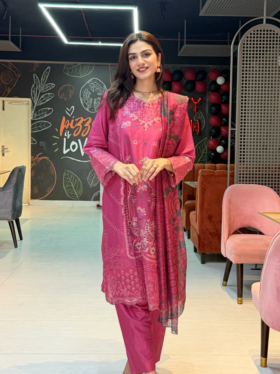 Embroidered Cotton Suit – Zara
