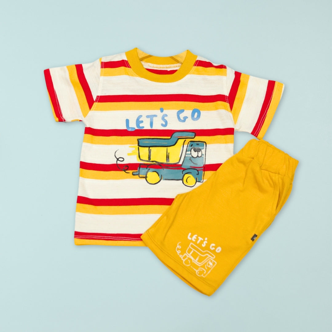 Pack of 2 Baby Boys’ Top & Bottom Sets – Soft Cotton Wear