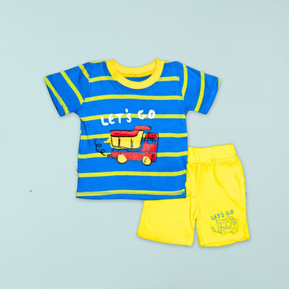 Pack of 2 Baby Boys’ Top & Bottom Sets – Soft Cotton Wear