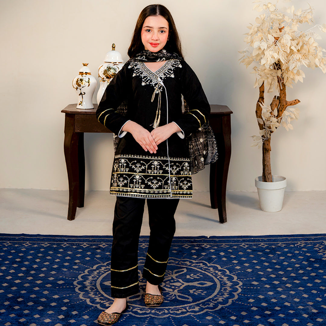 Embroidered  Cotton lawn Suit –Afsoon