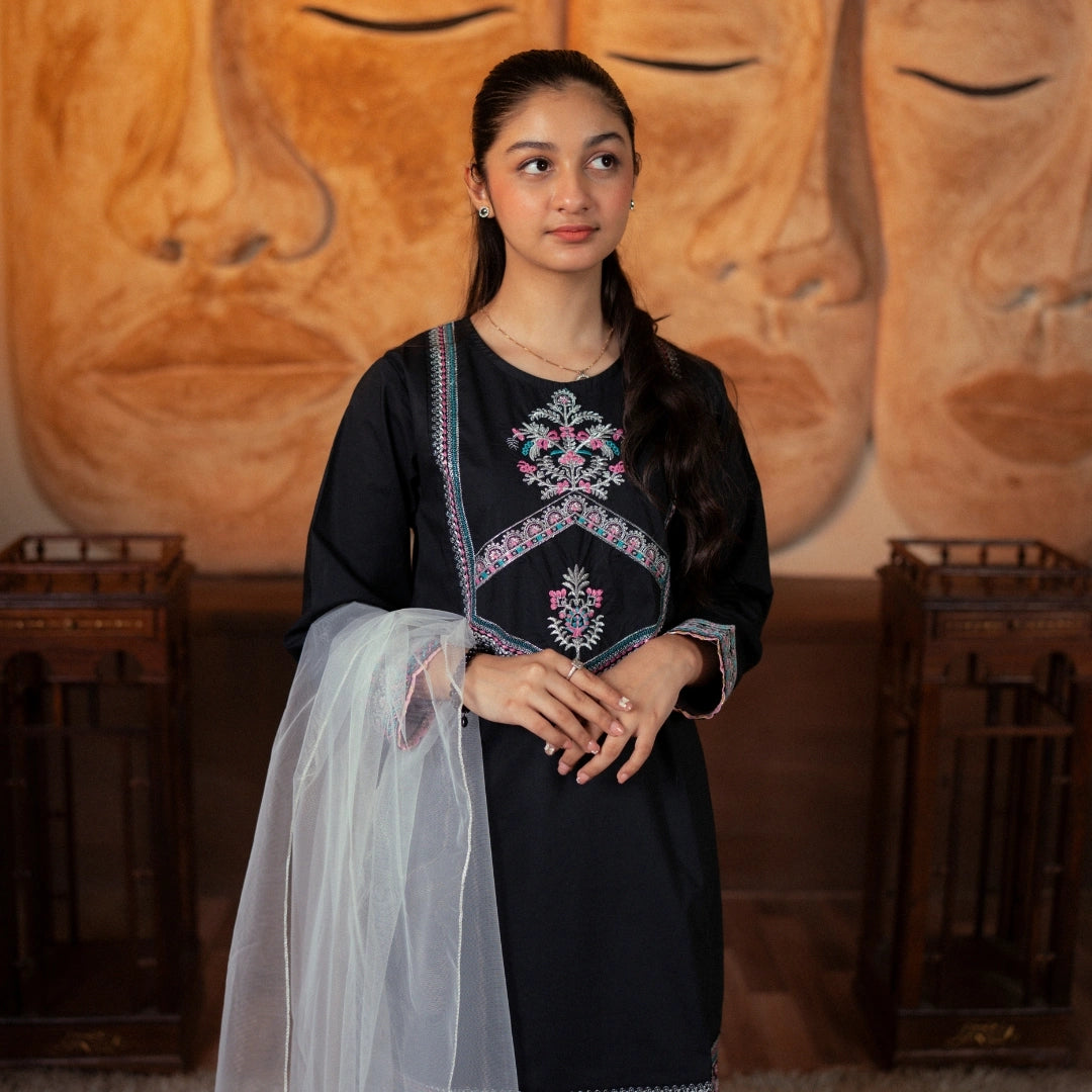 Embroidered  Cotton Suit –Neelam