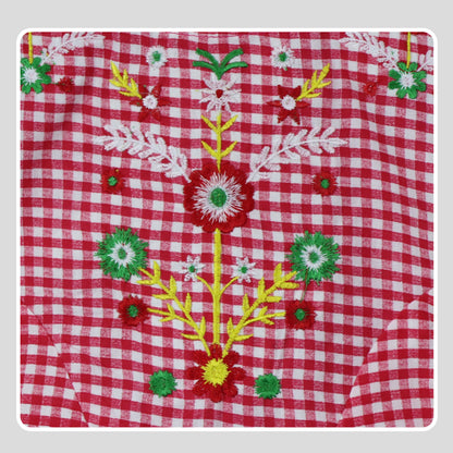 Pink Frock Cord Set Embroidered 100% Cotton