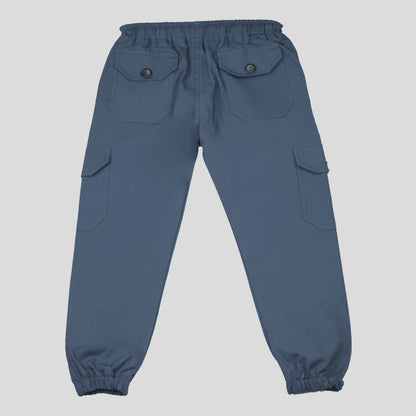 Light Blue Kids 6-Pocket Cargo Pant (Ages 2-16 Years) – 100% Cotton
