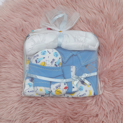 7 PC Gift Set For New Born In Multi-Colors