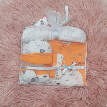 7 PC Gift Set For New Born In Multi-Colors
