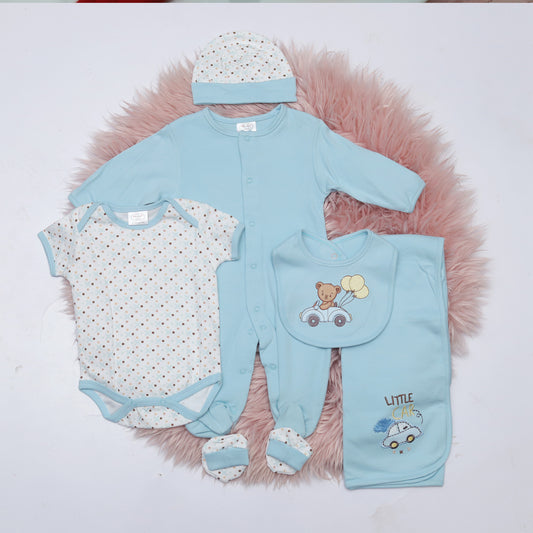 6pc sky blue bear for New Born
